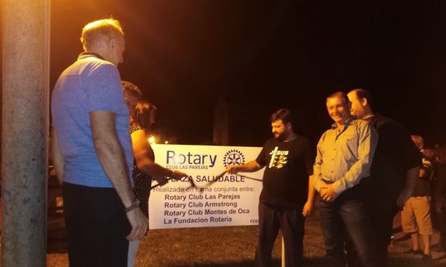 Rotary Club Las Parejas inauguró una Plaza Saludable
