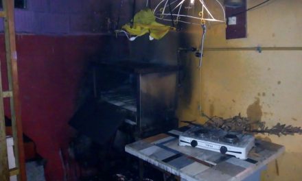 Incendio en un horno pizzero