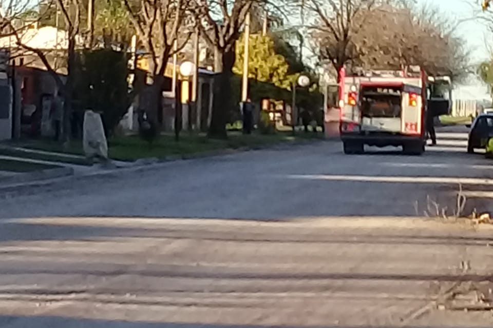 Principio de incendio en calle 25