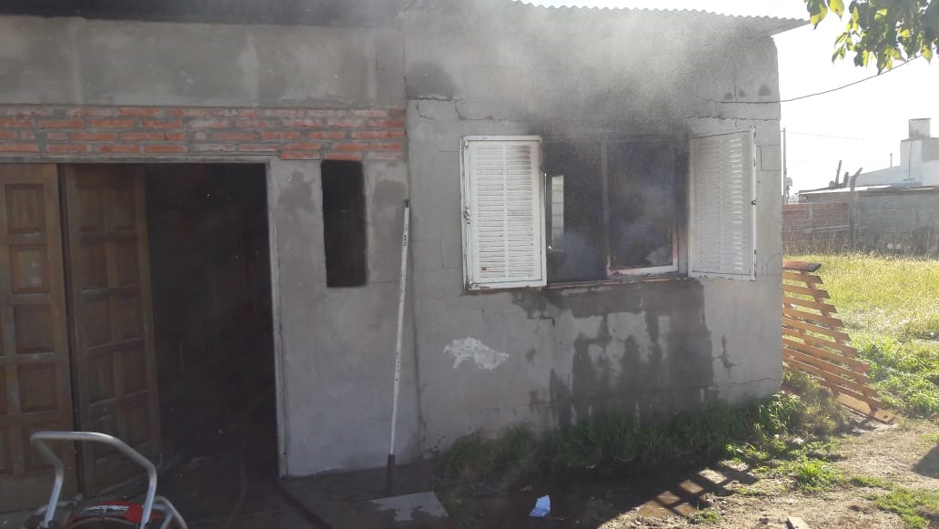 Incendio en una vivienda