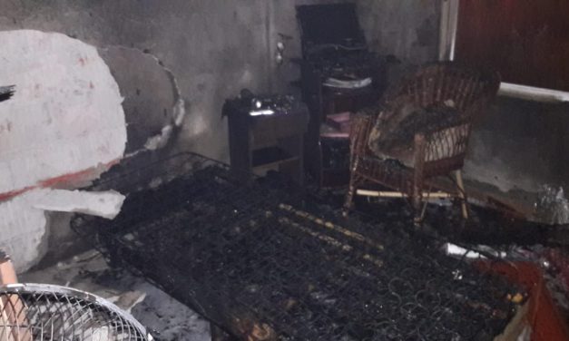 Importante incendio en una vivienda del Loteo 240