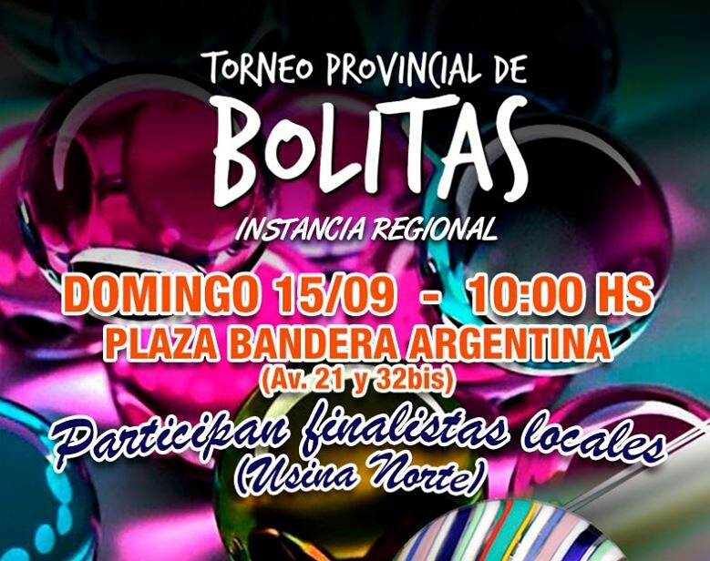 Instancia regional del Torneo de Bolitas en Las Parejas