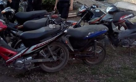 Seis motos robadas en un baldío