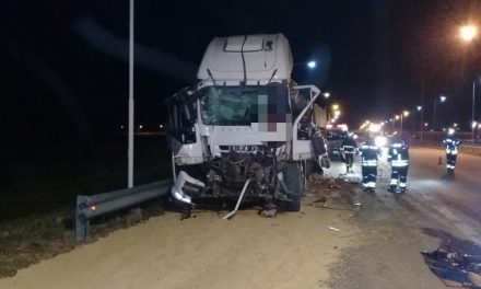 Fallece un cañadense en accidente entre dos camiones