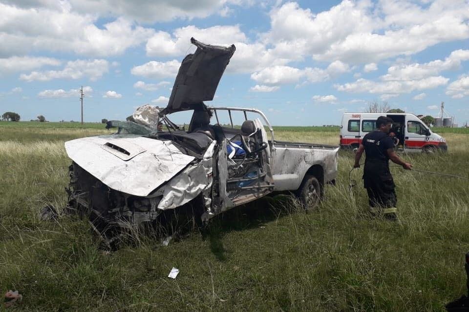Volcó una Pick Up en ruta 178
