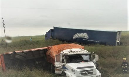 Accidente entre dos camiones en la 178