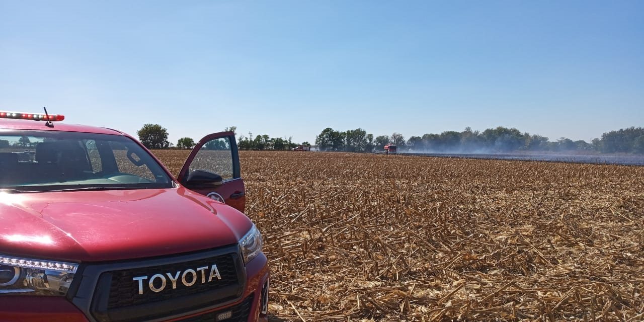 Incendio en zona rural