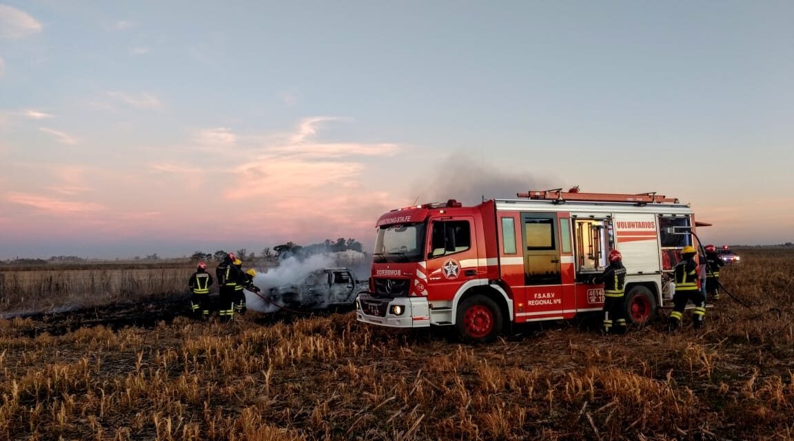 Se incendió una Pick Up