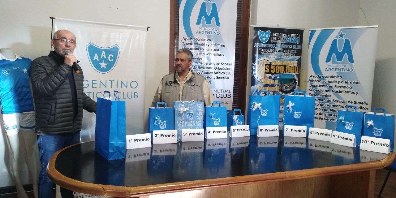 Premios para los socios de fierro de Argentino