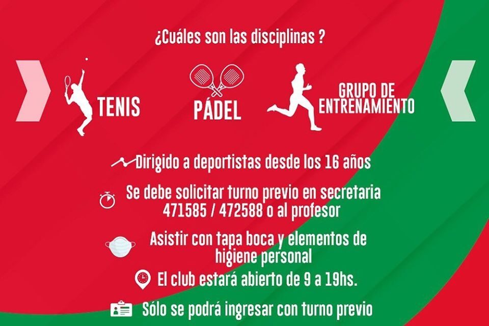 Habilitaron disciplinas deportivas en Sportivo