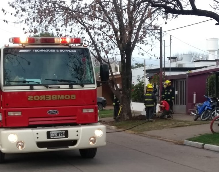 Fuga de gas en calle 27