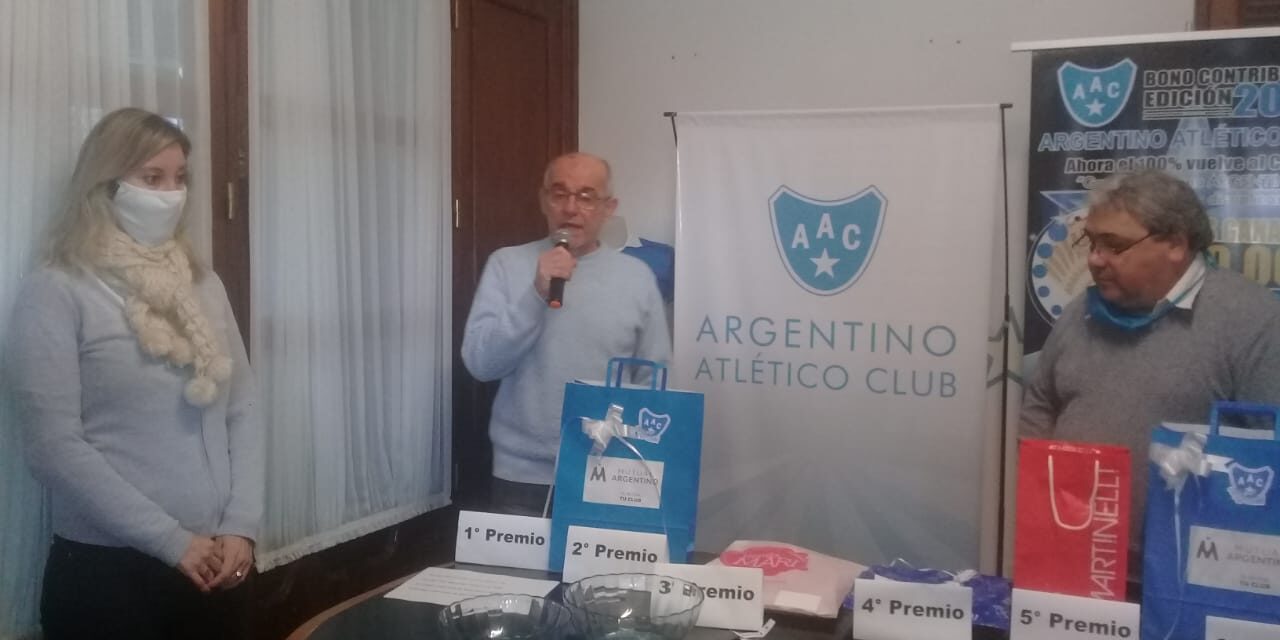 Nuevo sorteo de los Socios de Fierro de Argentino