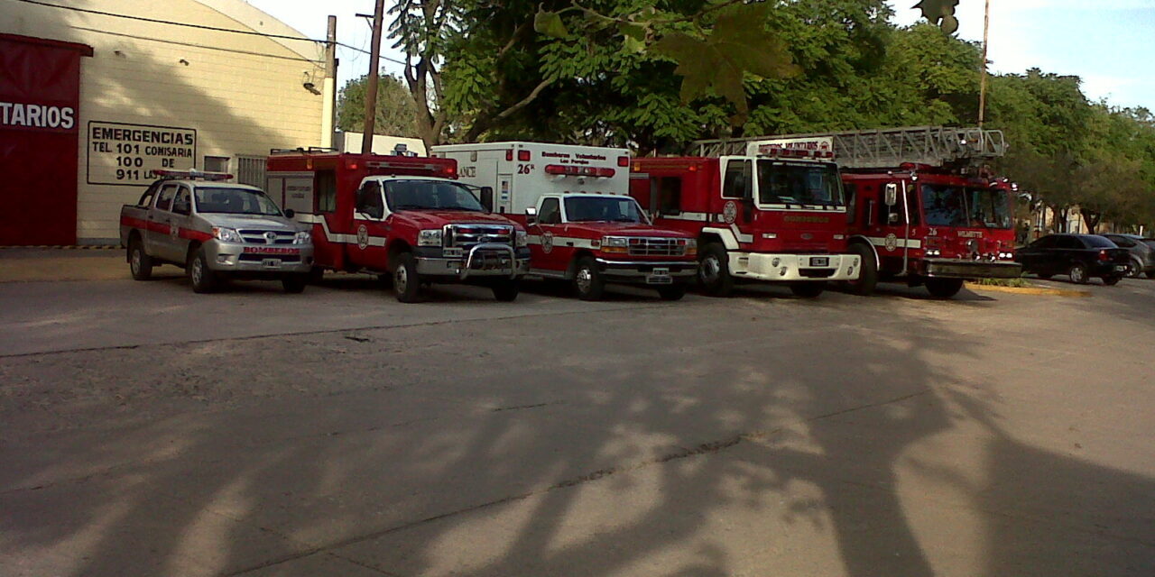 Principio de incendio en una fosa