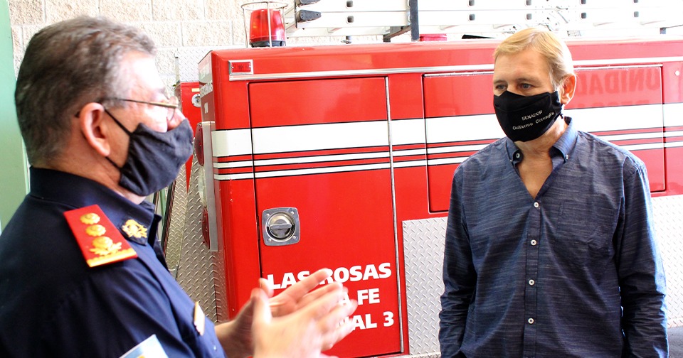 CORNAGLIA PIDIÓ QUE BOMBEROS VOLUNTARIOS SEAN VACUNADOS CONTRA EL CORONAVIRUS