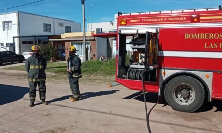 Principio de incendio en una vivienda