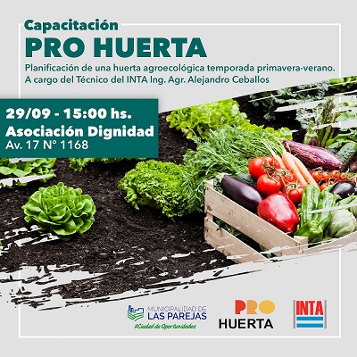 Comienzan las capacitaciones ProHuerta