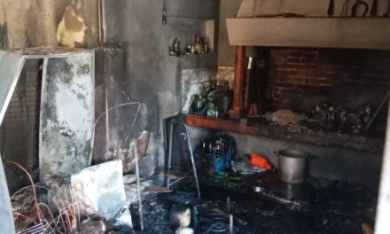 Incendio en una vivienda de la ciudad