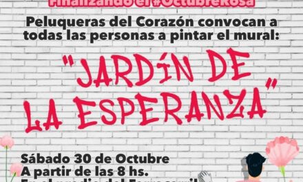 Pintarán un mural «Jardín de la Esperanza»