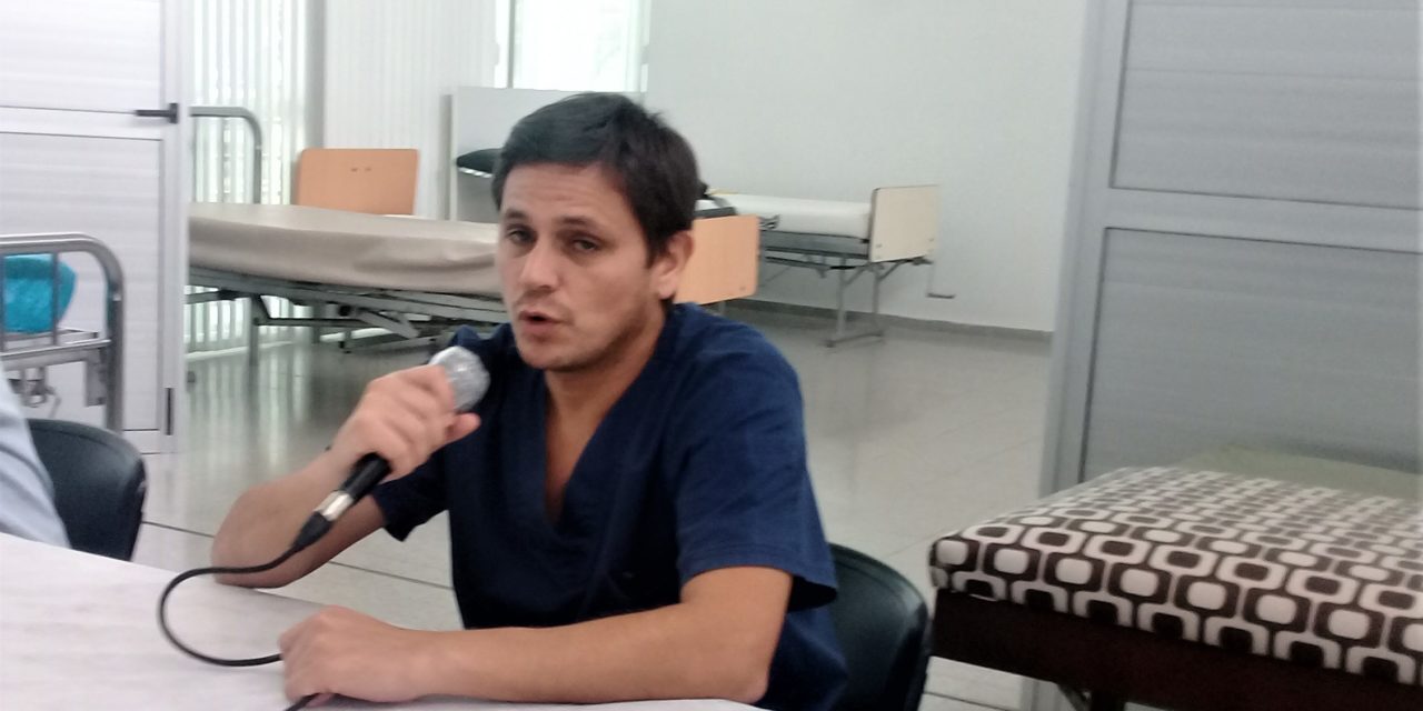 Dr. Lapetina: “Se hisopa a todo aquel paciente que tenga complicaciones en proceso y a quien amerite por su condición de salud”