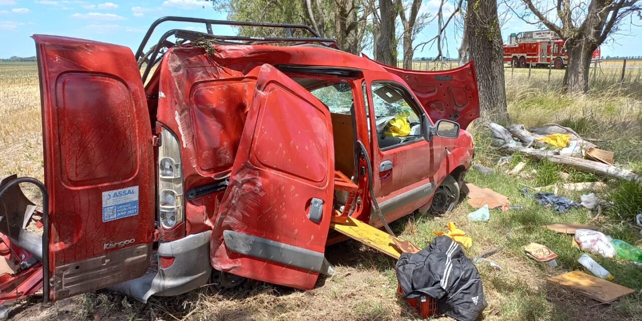 Accidente en la ruta a Montes de Oca