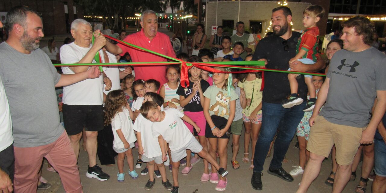 INAUGURARON LA PLAZA CENTENARIO EN SPORTIVO CON DOS ESPACIOS RECREATIVOS EN EL CORAZÓN DEL PREDIO