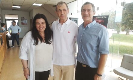 LA DIPUTADA CASTELLANI, JUNTO AL SENADOR VERDECCHIA VISITARON LA EMPRESA APACHE