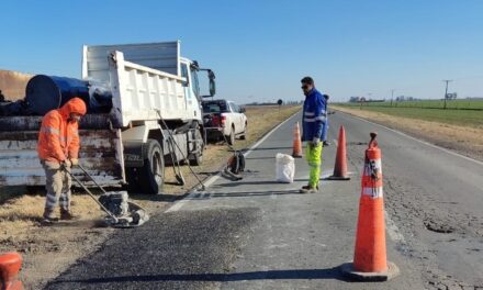 VIALIDAD NACIONAL PROSIGUE CON LAS TAREAS DE BACHEO SOBRE RUTA 178