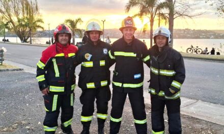 BOMBERO DE LAS PAREJAS CAMPEÓN EN OLIMPÍADAS BOMBERILES