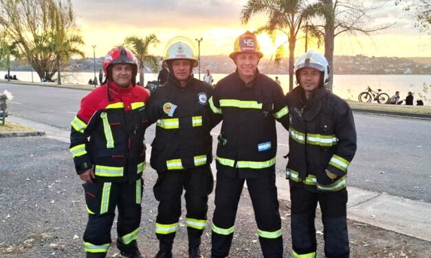 BOMBERO DE LAS PAREJAS CAMPEÓN EN OLIMPÍADAS BOMBERILES