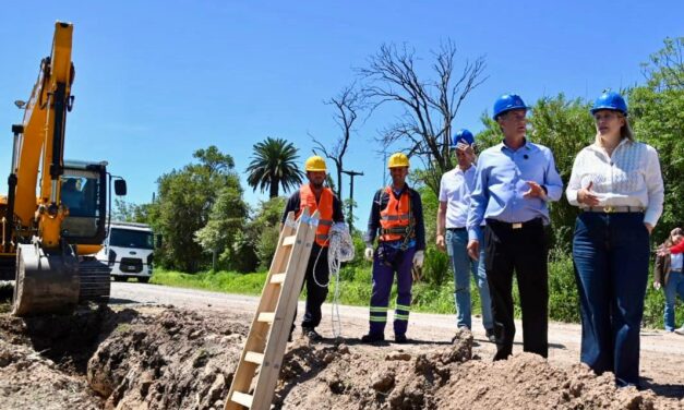 SCAGLIA Y VERDECCHIA RECORREN OBRAS EN ARMSTRONG