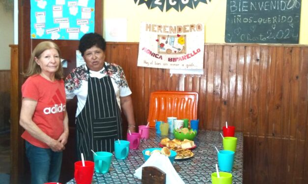 ENCOMIABLE TAREA LLEVA ADELANTE TODOS LOS DÍAS MARTA JUNTO A SUS COLABORADORAS EN EL MERENDERO