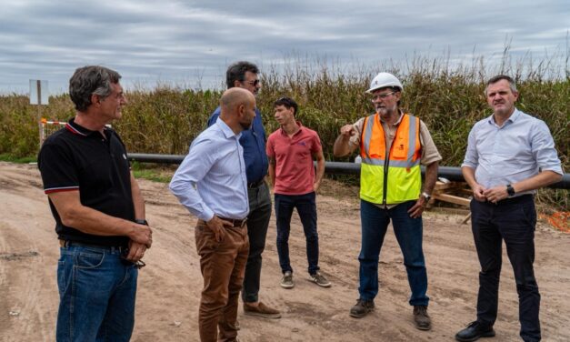 EL MINISTRO PUCCINI Y EL SENADOR VERDECCHIA RECORRIERON LA OBRA DEL GASODUCTO DE LA RUTA 20