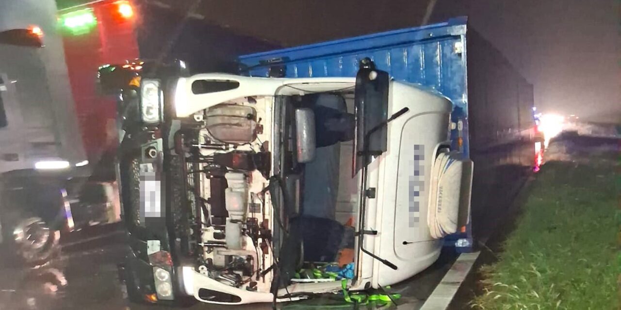 ACCIDENTES GENERADOS POR LA TORMENTA EN LA AUTOPISTA