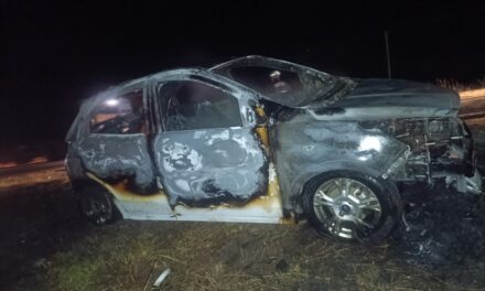 SE INCENDIÓ UN VEHÍCULO SOBRE RUTA 178