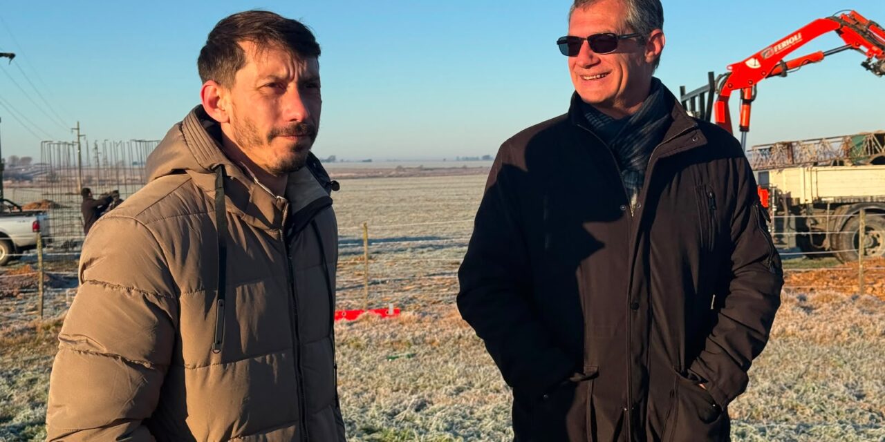 VERDECCHIA EN EL INICIO DE OBRAS PARA ABASTECIMIENTO ELÉCTRICO DE MONTES DE OCA