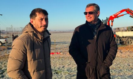 VERDECCHIA EN EL INICIO DE OBRAS PARA ABASTECIMIENTO ELÉCTRICO DE MONTES DE OCA