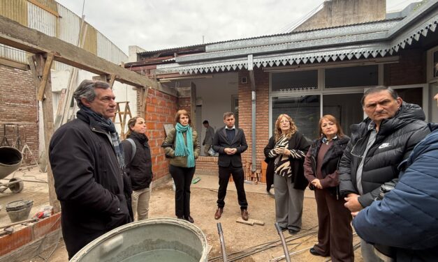 VERDECCHIA RECORRIÓ LOS AVANCES DE LA OBRA EN APID
