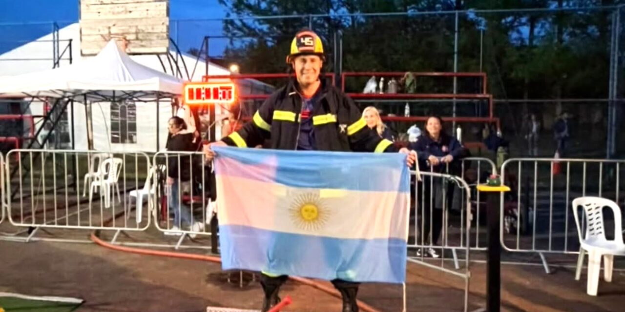 CLAUDIO RODRÍGUEZ, BOMBERO DE LAS PAREJAS, INTEGRÓ EL EQUIPO GANADOR DE LA COPA INTEGRACIÓN DE HABILIDADES BOMBERILES EN URUGUAY