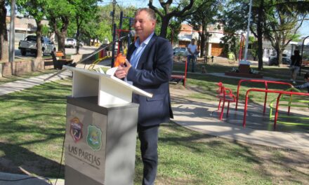 SE REABRIÓ CON JUEGOS TOTALMENTE RENOVADOS LA PLAZA “NIÑOS FELICES – OMAR PICHU MAIDANA”
